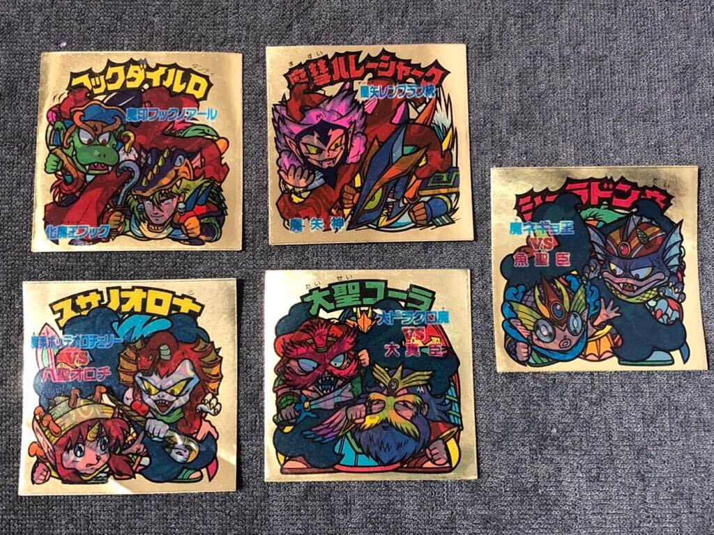 旧ビックリマン 31弾ヘッドセミコンプ5枚_1