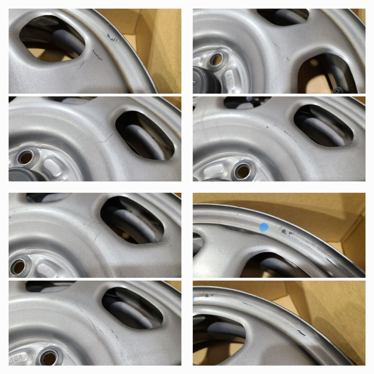 スズキ ハスラー 純正 スチール 15インチ 4.5J 4穴 PCD100 +45 ハブ径 