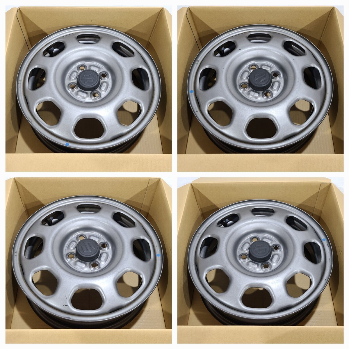 スズキ ハスラー 純正 スチール 15インチ 4.5J 4穴 PCD100 +45 ハブ径