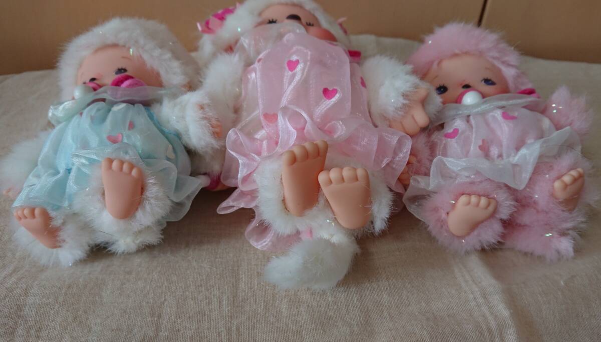 中古 ☆ストロベリーモンチッチ&ベビチッチ 3体セット☆ イチゴ 苺