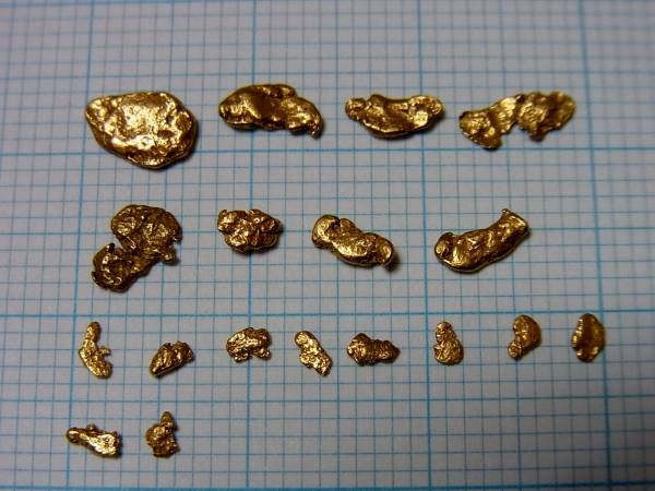 砂金　レア物　観賞・資料用 □北海道福島町 知内川の砂金□国産鉱物(原石)｜売買された
