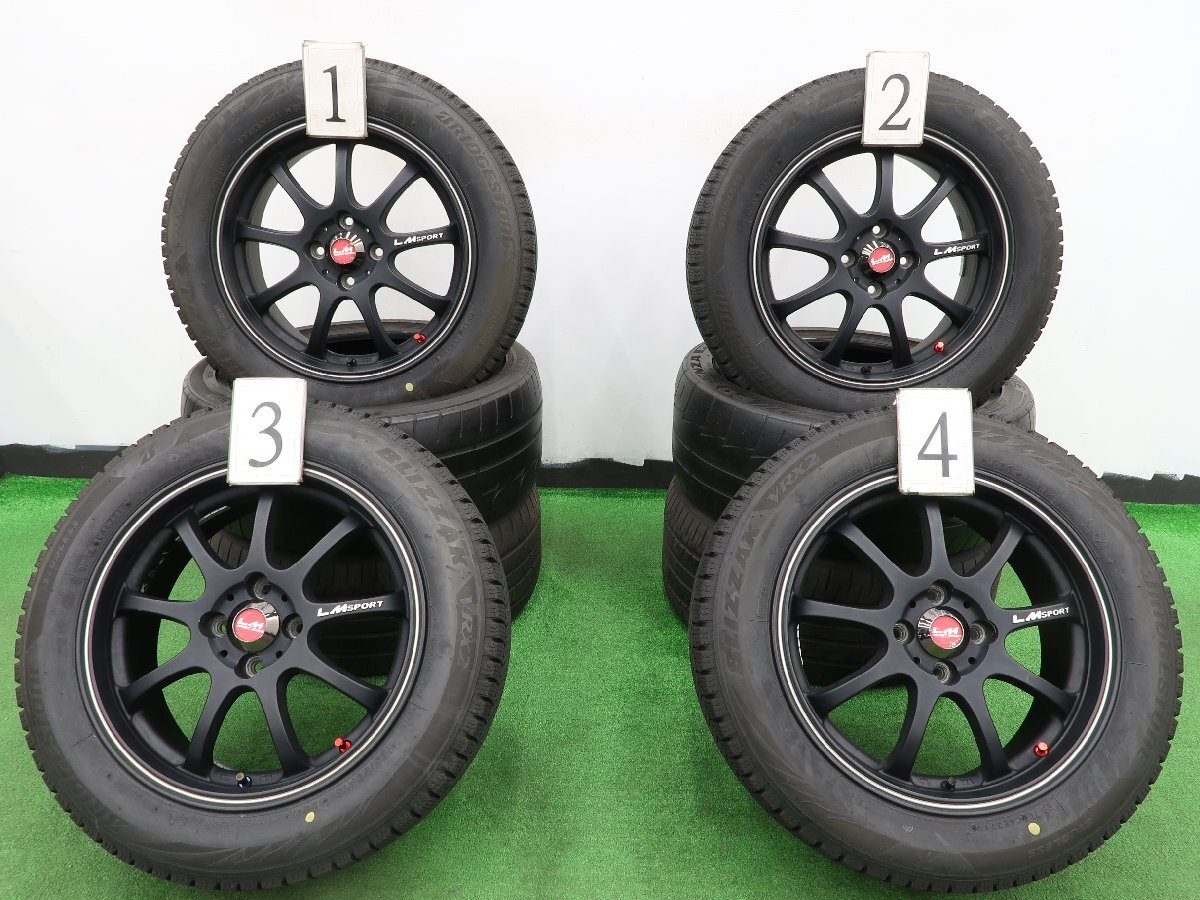 4本 社外 16インチ 6.5J スタッドレス ブリヂストン ブリザック VRX2