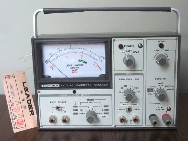 ☆LEADER/カセットチェッカー/LCT-193 デッドストック☆調整用に(一般  