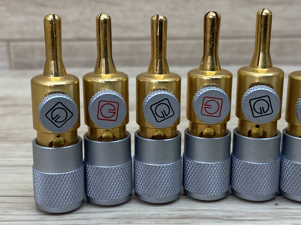 ゴールドムンド　バナナプラグ8個 程度良 GOLDMUND BANANA PLUGS / ゴールドムンド・バナナプラグ 4ペア