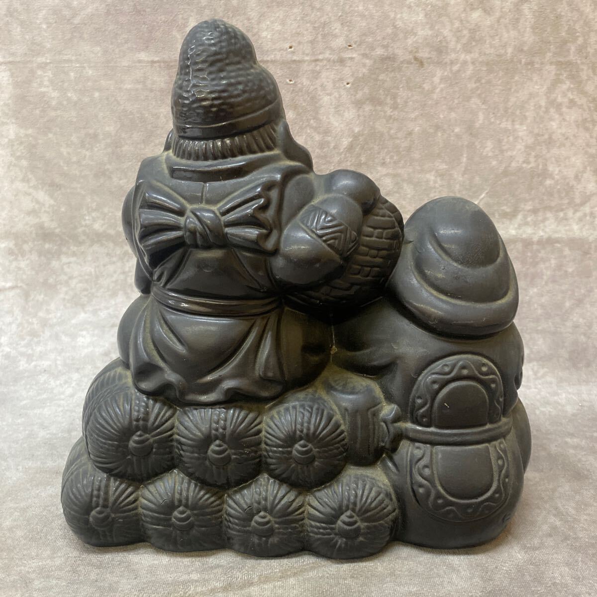 昭和レトロ　一刀彫　大黒様 置物 七福神 縁起物 商売繁盛 七福神 大黒様 恵比寿様 縁起物 商売繁盛 置物 飾り オブジェ