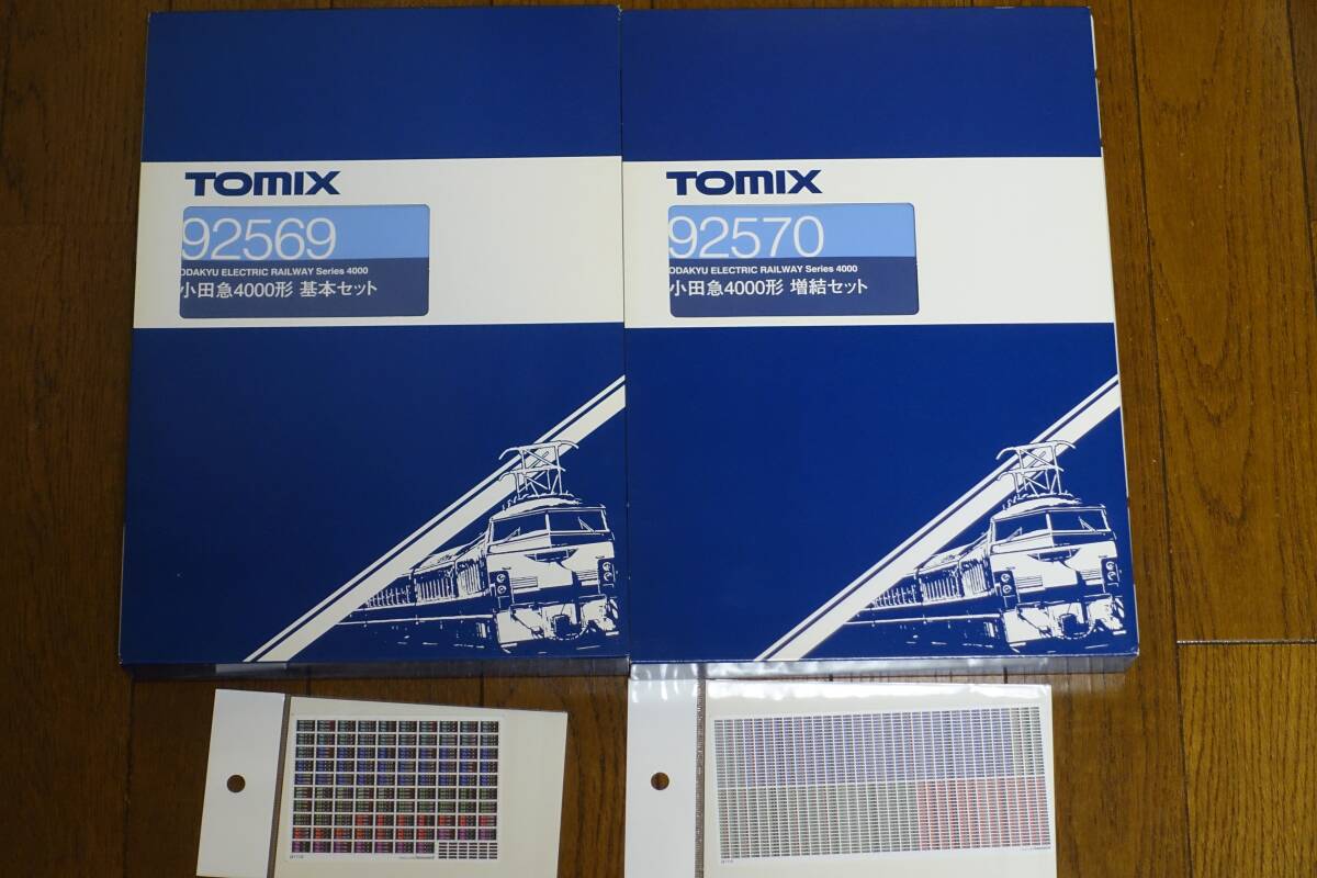 TOMIX　92569　92570　小田急4000形　基本+増結　10両　と　ジオマトリックス　E233系　2018年版　千代田　小田急直通前面表示　側面表示_1