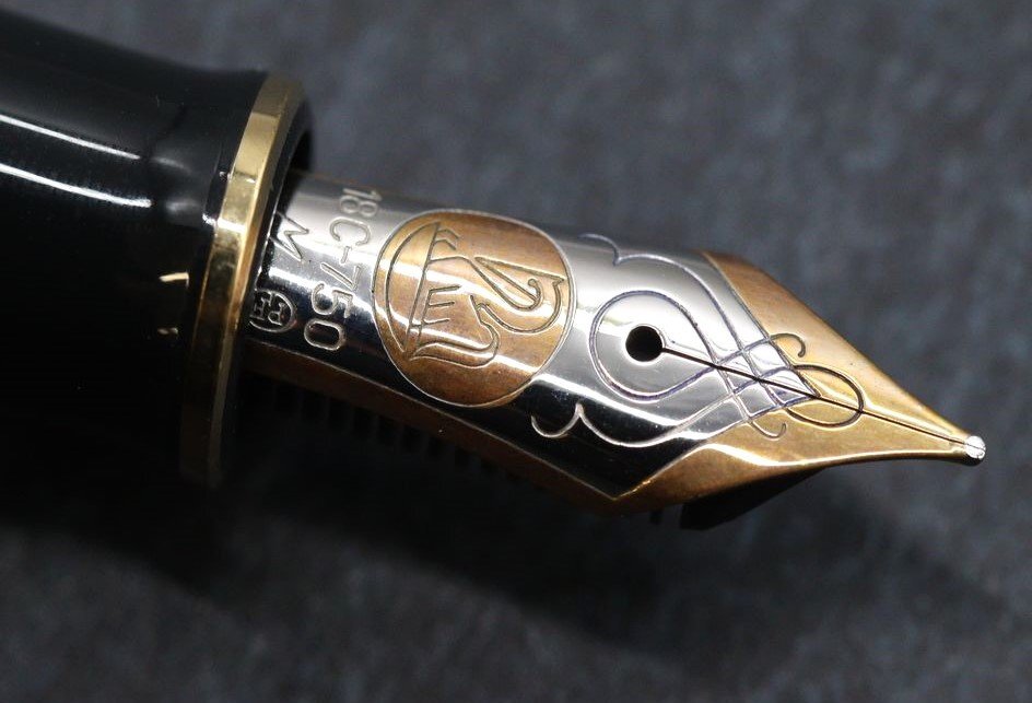 限定品/24金プレート付/18C) Pelikan ペリカン 万年筆 ペン先18C750 計