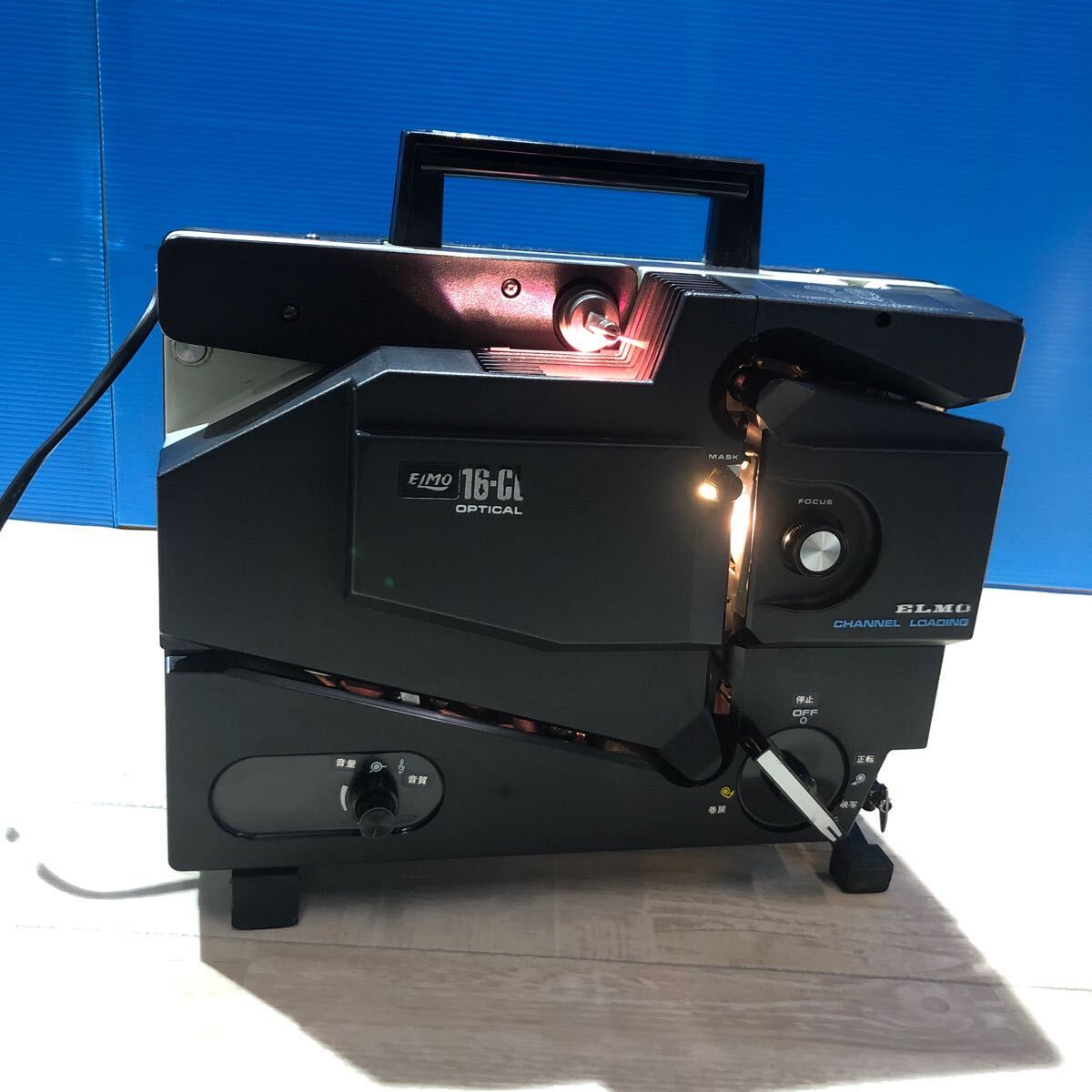 ELMO エルモ 16-CL OPTICAL 16mm 映写機 取扱説明書付き 通電OK 現状品