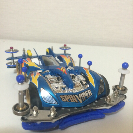 ミニ四駆□スピンバイパー□パールブルースペシャル□カスタム□(ミニ