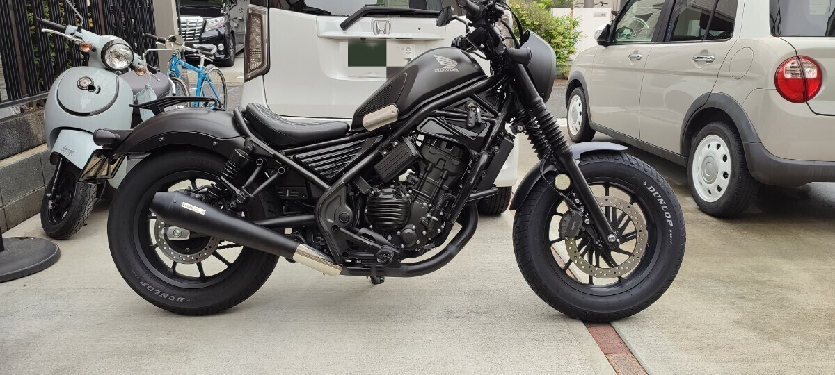 【送料込み】新品 未使用品　OVER RACING／オーバーレーシング 17-13-02 SSメガホンマフラー スリップオン レブル250 Rebel250(2017-2022)_2