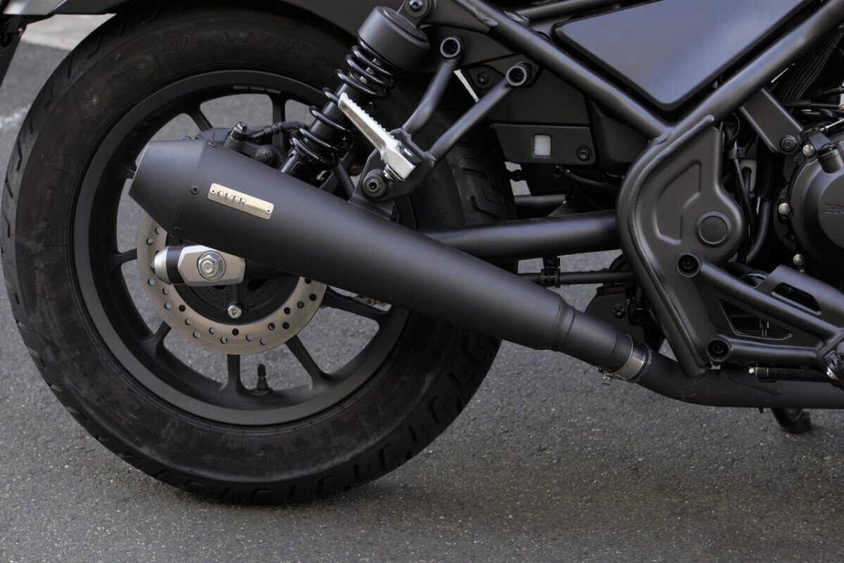 【送料込み】新品 未使用品　OVER RACING／オーバーレーシング 17-13-02 SSメガホンマフラー スリップオン レブル250 Rebel250(2017-2022)_4