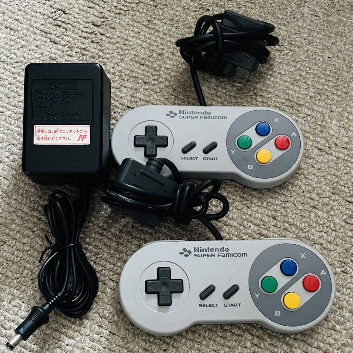 スーパーファミコン コントローラー ACアダプター 説明書 付き任天堂 Nintendo SHVC-001 初期型_5