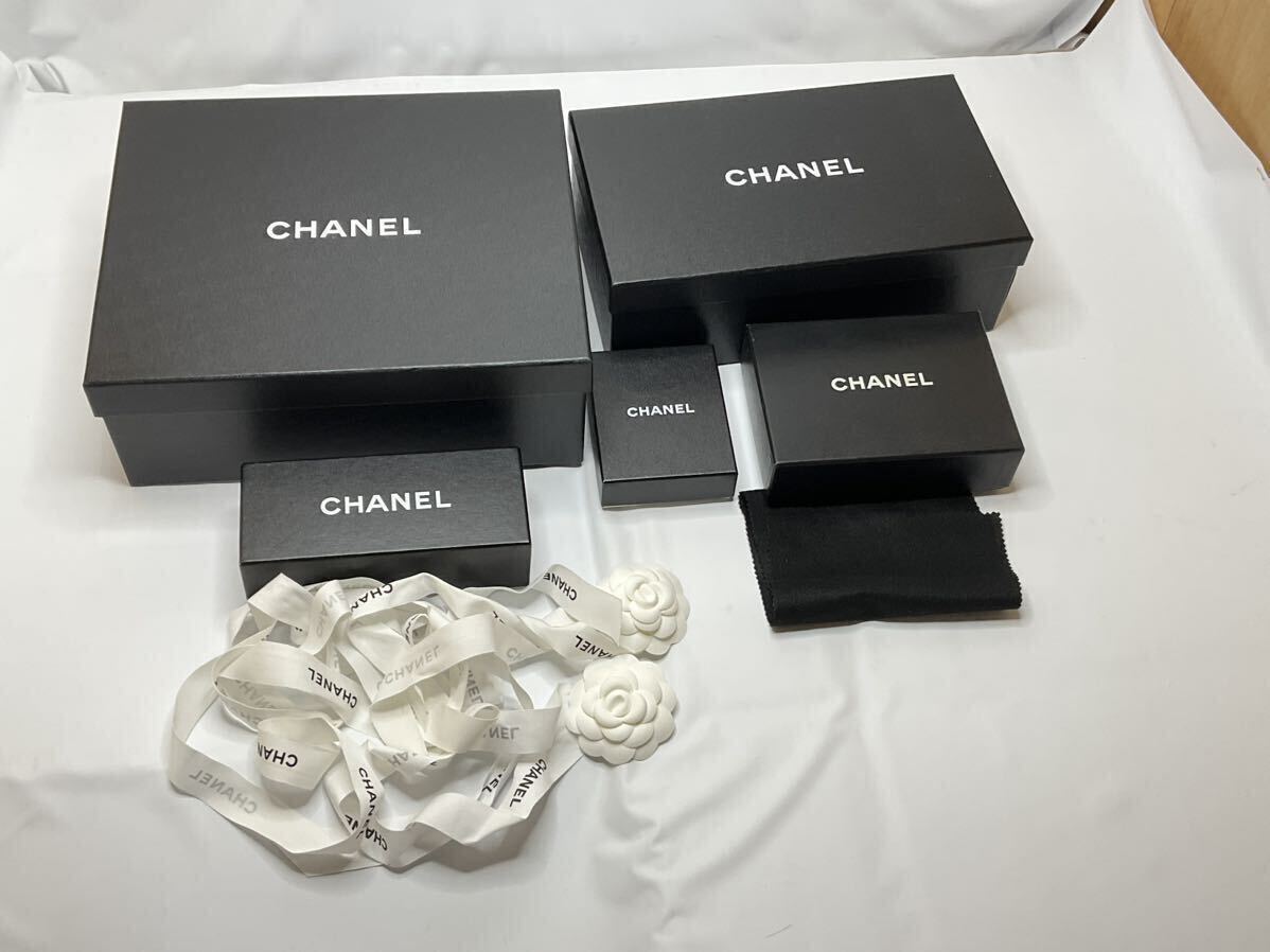 CHANEL シャネル 空箱 BOX 空き箱 保存箱 カメリア付き飾りリボン