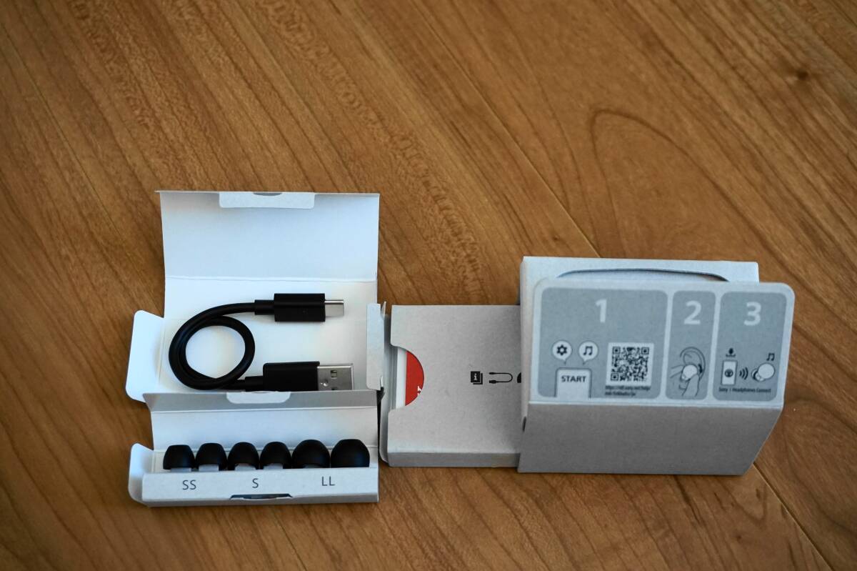 美品 SONY ソニー LinkBuds S WF-LS900N BC ブラック BLACK ワイヤレスイヤホン ノイズキャンセリング 完全ワイヤレス_5