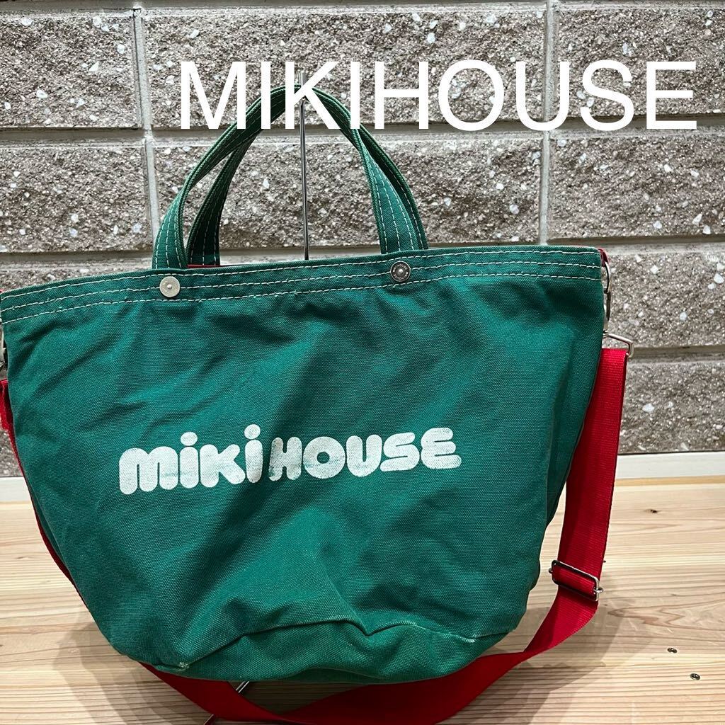 MIKIHOUSE ミキハウス トートバッグ ショルダーバッグ キャンバス
