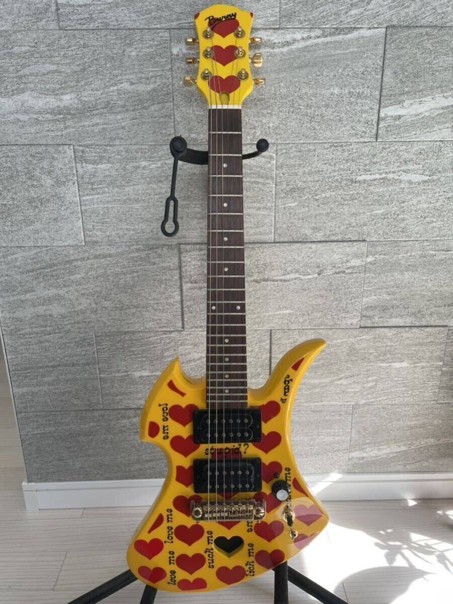 BURNY YH-JR HIDE Model ミニエレキギター アンプ内蔵 美品