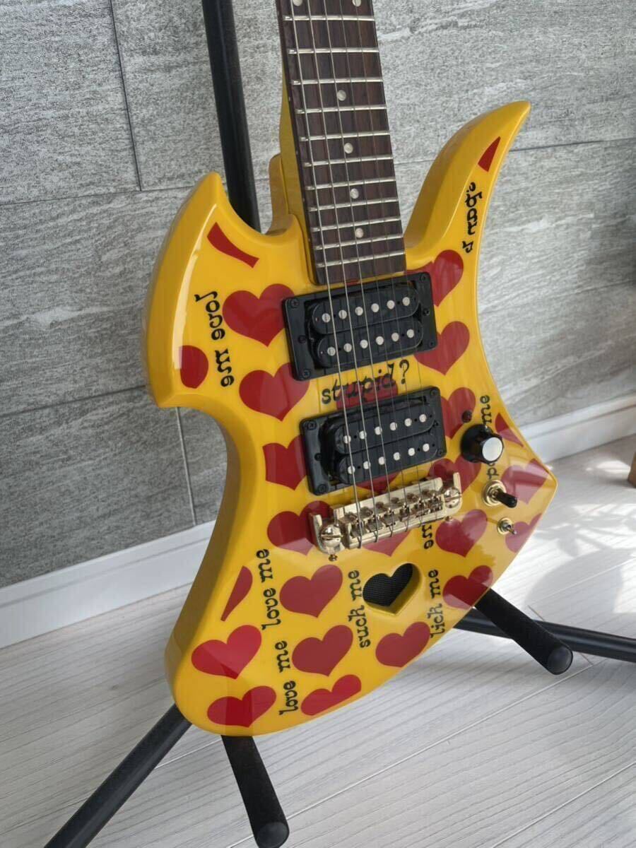 BURNY YH-JR HIDE Model ミニエレキギター アンプ内蔵 美品