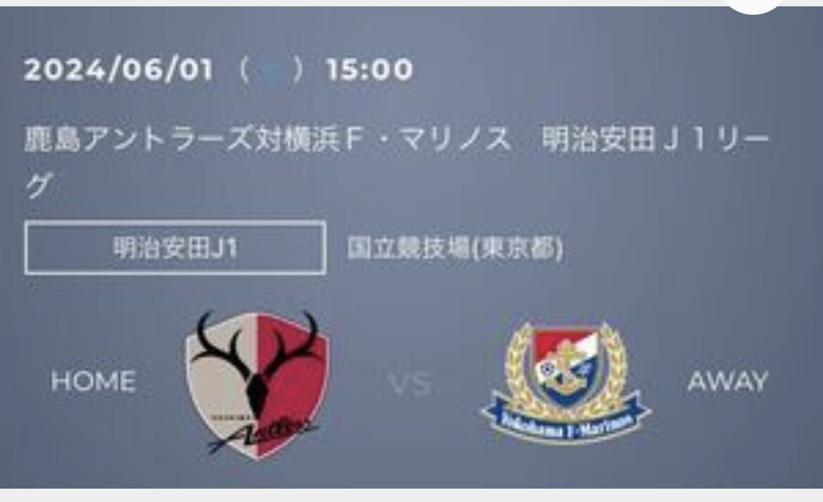 鹿島アントラーズ：6/1（土）横浜FM戦＠国立競技場_1