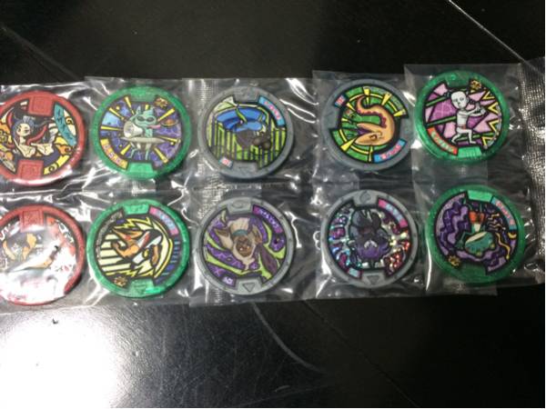 QR未使用 妖怪メダル Z 古典 第4章 詰合せ10枚 大ガマ 百鬼姫_1