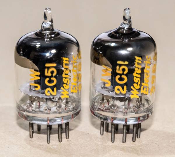 Western electric JW 2C51 396A 213 1952年13週 2個(真空管)｜売買されたオークション情報、yahooの
