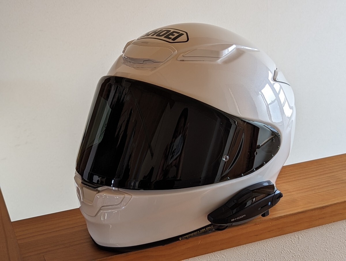 SHOEI Z8 Z-8 Lサイズ ルミナスホワイト インカム ビーコムワン B+Com