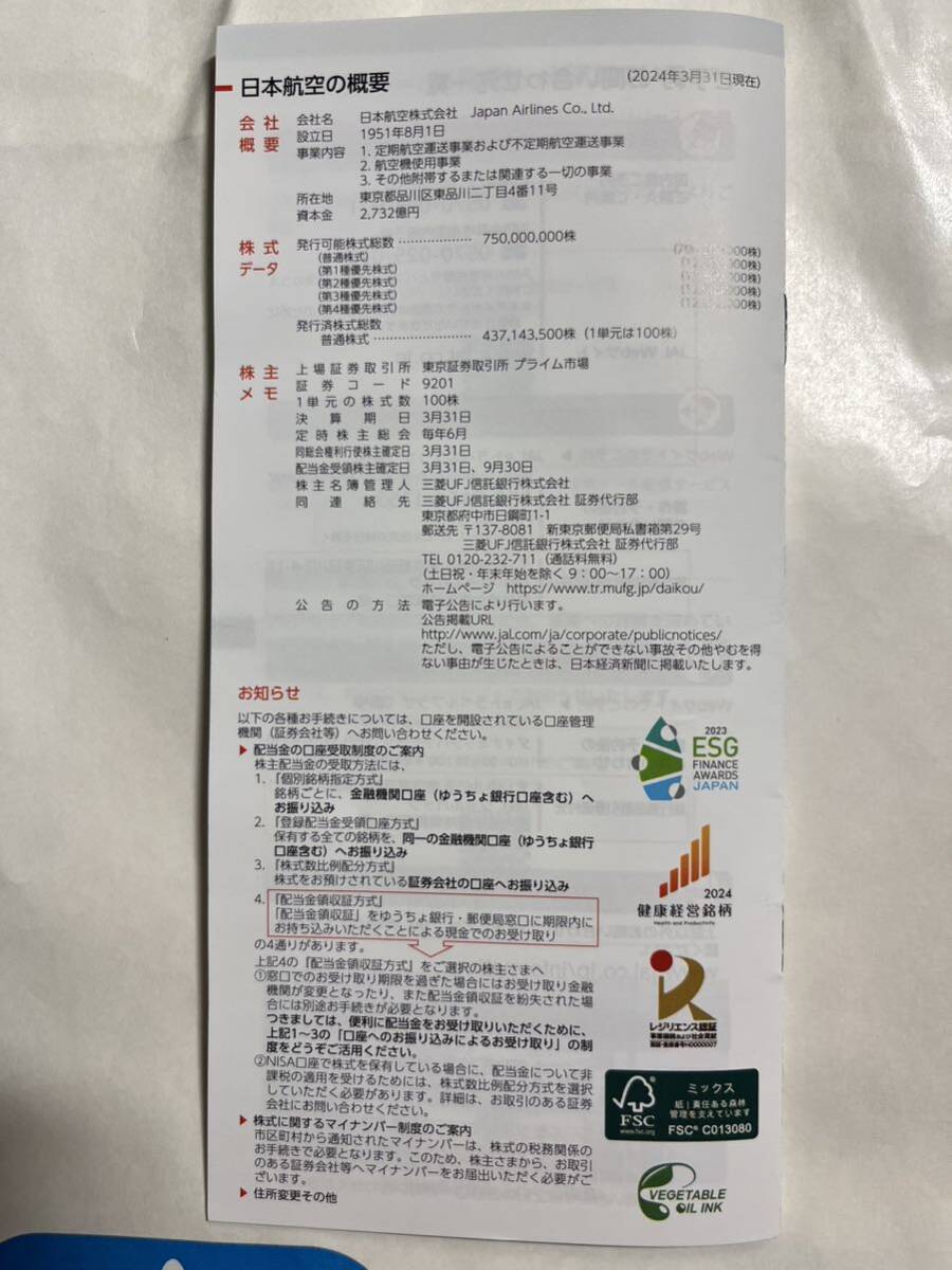 JAL 日本航空 株主優待 _4