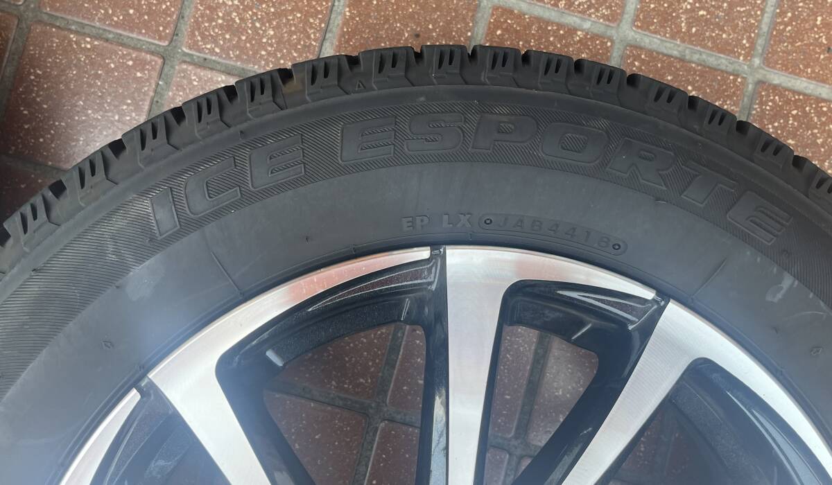 【s3560】BIG WAYビッグウエイ　 B-WINビーウィン ホイール＆15インチ　スタッドレスタイヤ　ICE ESPORTE＆タイヤ置きセット売り☆美品☆_5