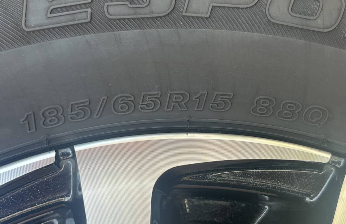 【s3560】BIG WAYビッグウエイ　 B-WINビーウィン ホイール＆15インチ　スタッドレスタイヤ　ICE ESPORTE＆タイヤ置きセット売り☆美品☆_6