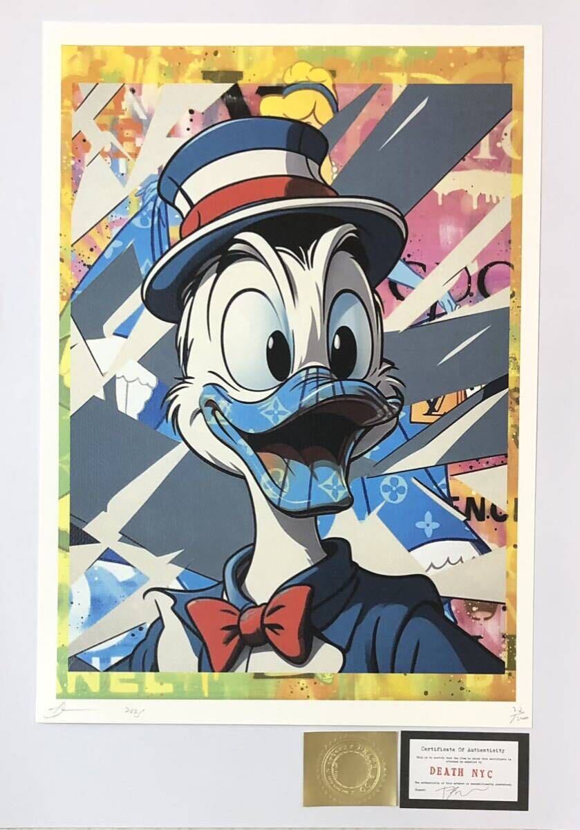 DEATH NYC アートポスター 世界限定100枚 ポップアート ドナルドダック