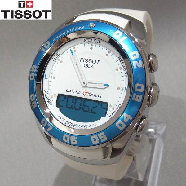 大得価，定番】 良品☆TISSOT SAILING TOUCH T056.420.17.016.00 19P 