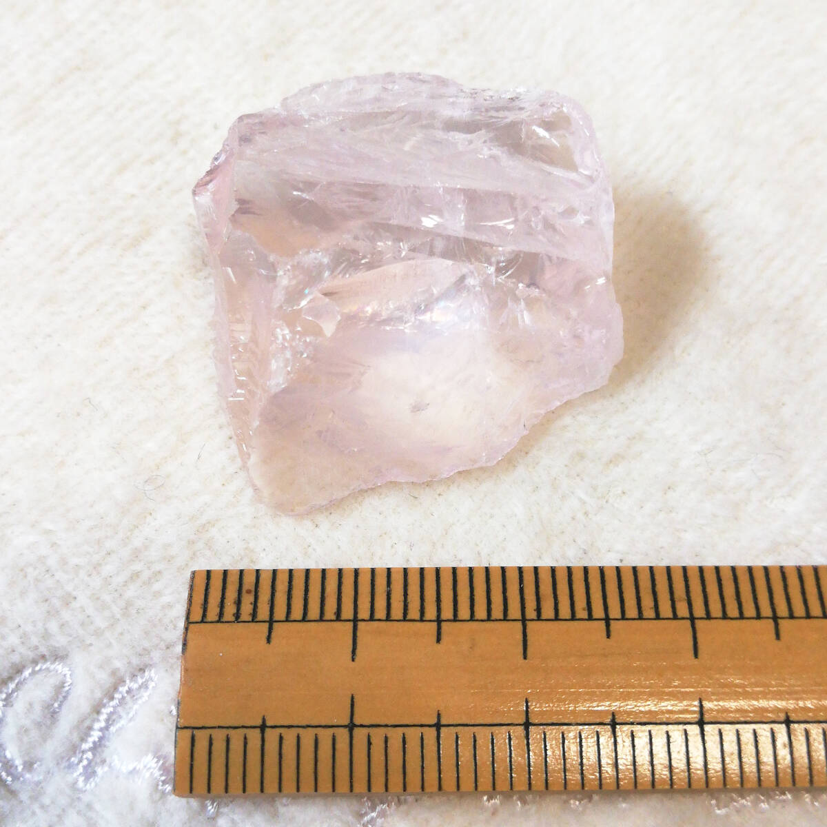 12g ローズクォーツ? クリスタルラフ? 紅水晶? 紅石英? 薔薇石英? 原石 天然石 裸石 ルース パワーストーン ラフカット_6