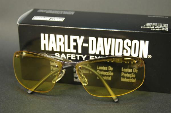 Harley-Davidson セーフティグラスHD703 イエロー 新品-即決