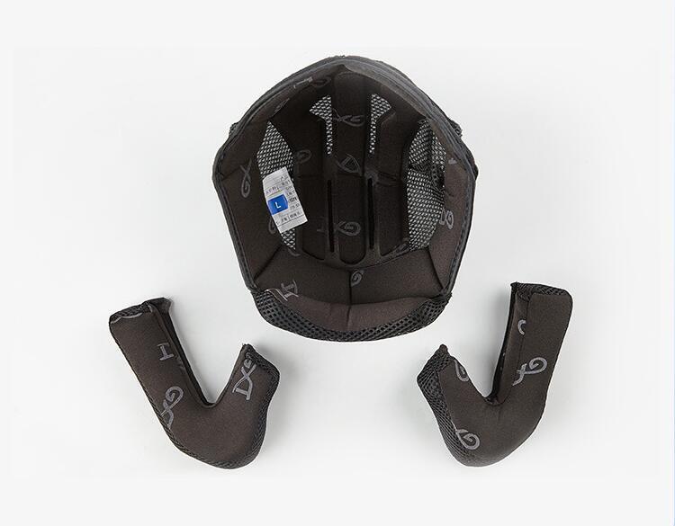 バイク用品 ヘルメットジェットヘルメット ダブルシールド バイクヘルメット ハーフヘルメット 半帽 Helmet 男女兼用 全10色 つや消し黒灰_6