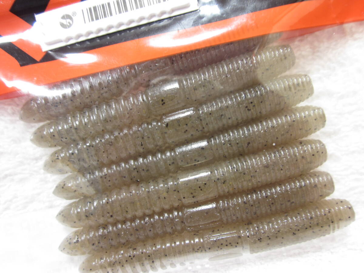 105【中古】　RAID JAPAN/レイドジャパン　FAT WHIP 3”/ファットウィップ 3” ３インチ　#076.PILE SHRIMP/パイル シュリンプ　(７本入り)_5