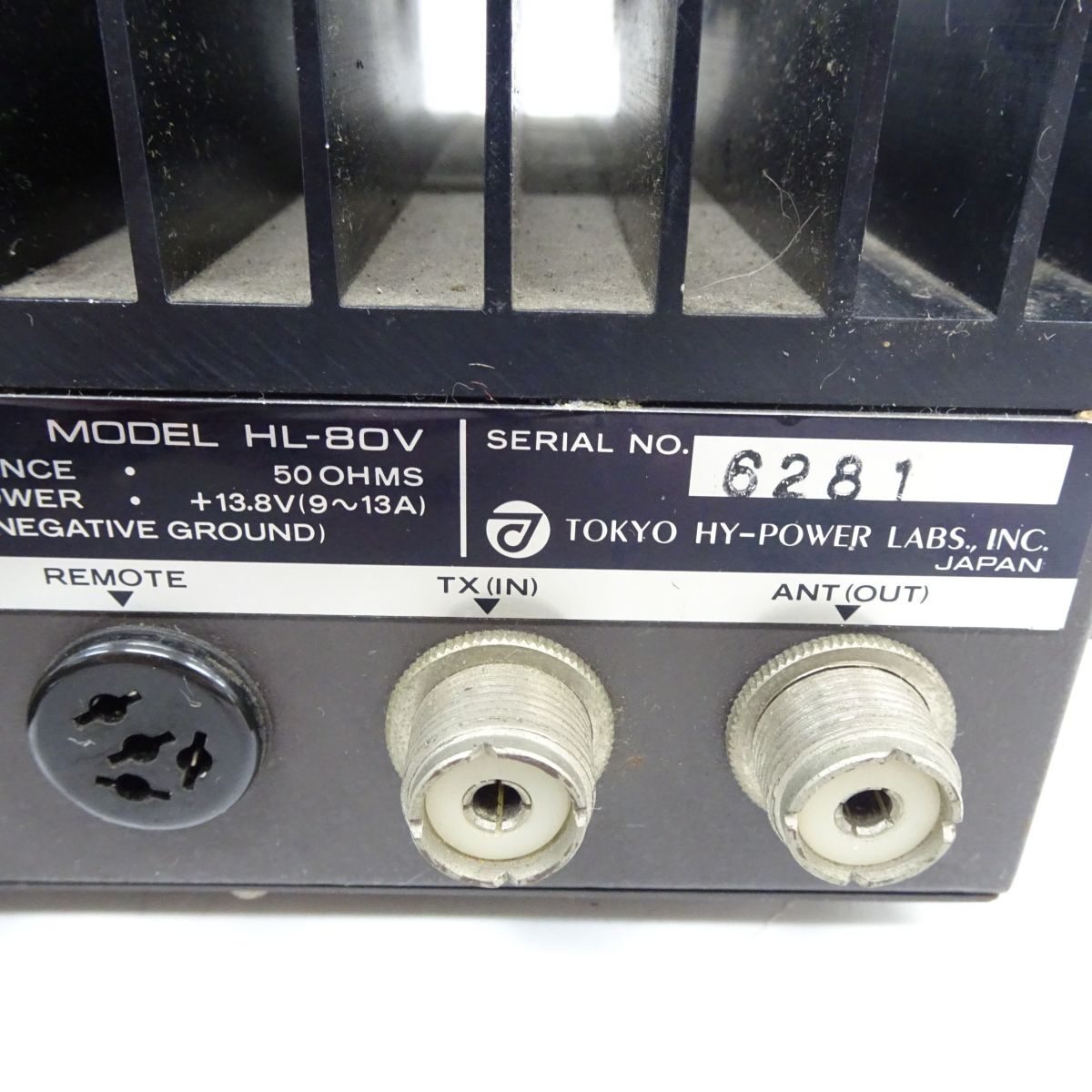tyhd 1601-1 304 動作未確認 東京ハイパワー HL-80V 144MHz リニア
