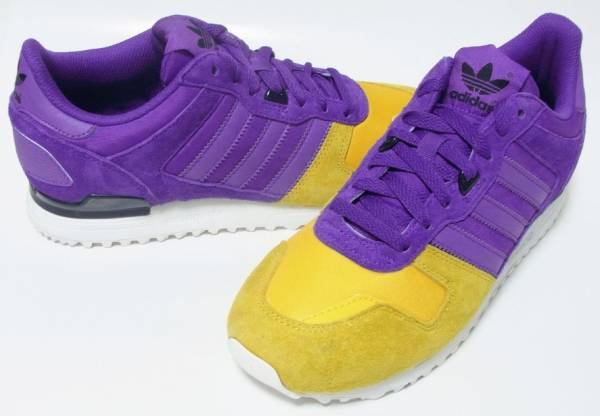 adidas アディダス ZX700 G96523 ランニング 紫 黄色 25.5cm