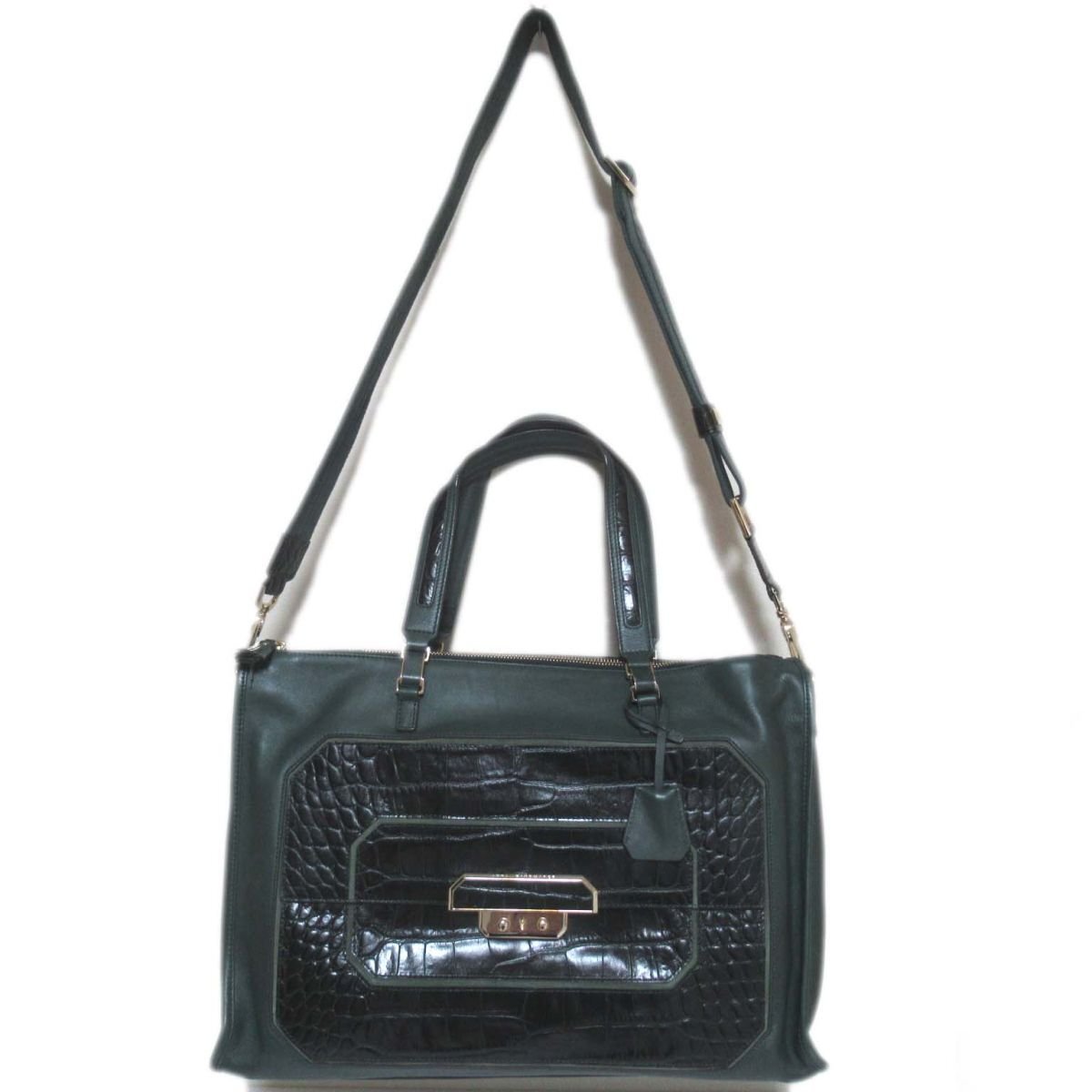 美品 ANYA HINDMARCH アニヤハインドマーチ カーカー 2way レザー 