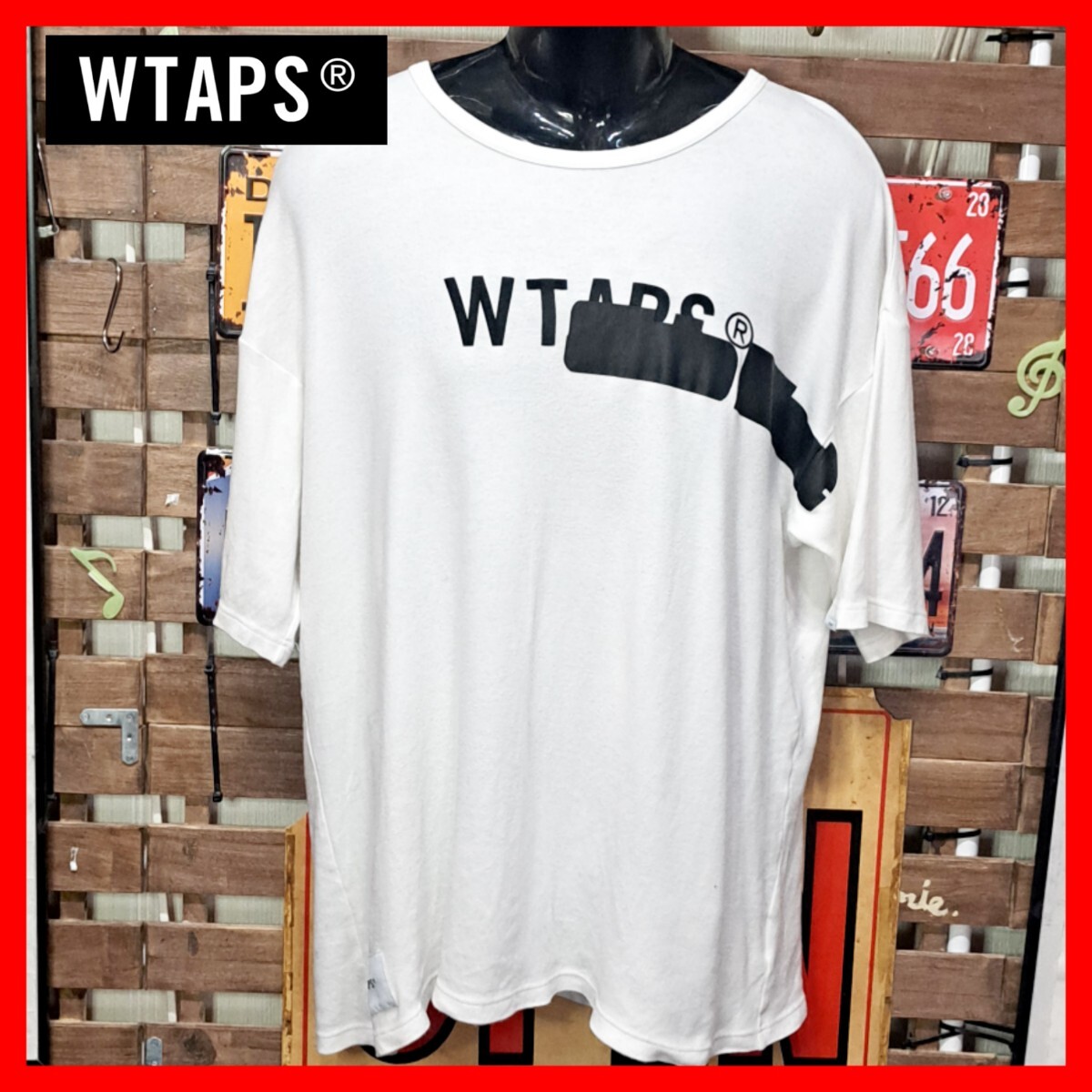 公式通販 wtaps エフェクトプリントロングtシャツ EFFECT ダブル 