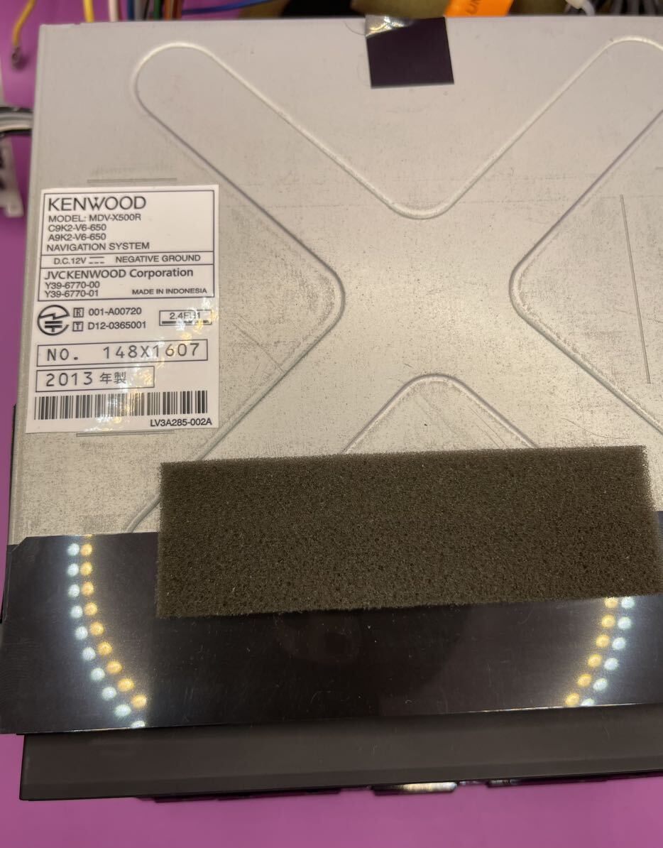 ケンウッド MDV-X500R ラジオ CD DVD Bluetooth SDナビ 地図データ