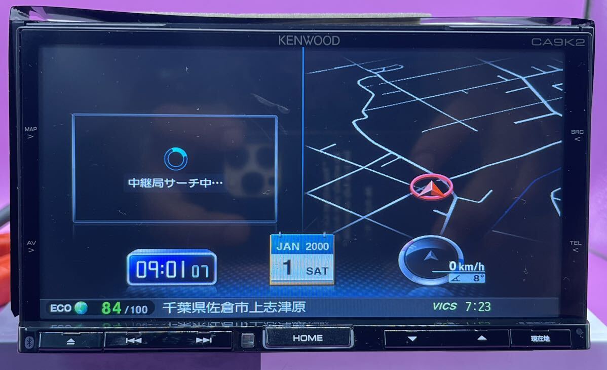 ケンウッド MDV-X500R ラジオ CD DVD Bluetooth SDナビ 地図データ