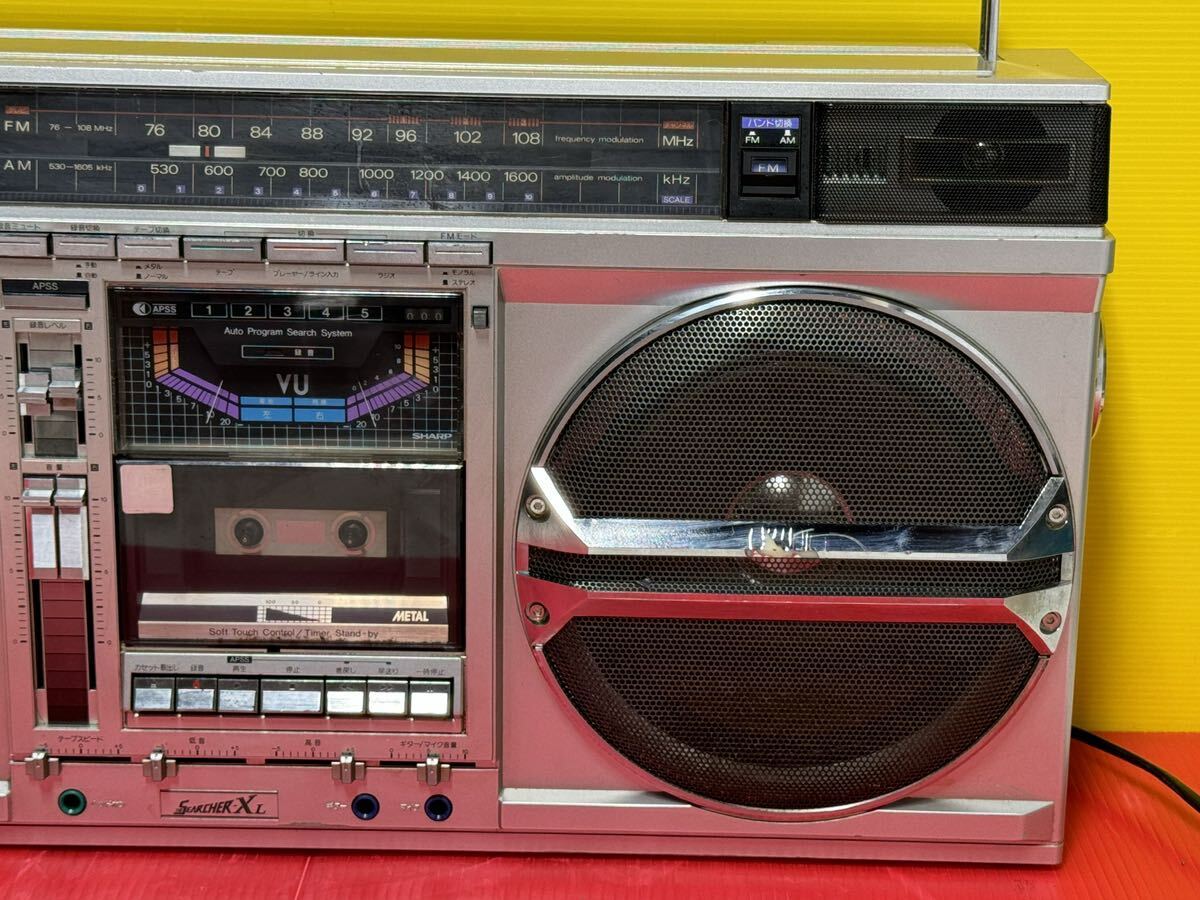 SHARP シャープ ラジオカセットレコーダー ラジカセ 昭和レトロ GF-535