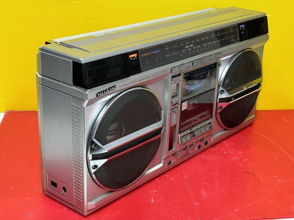 SHARP シャープ ラジオカセットレコーダー ラジカセ 昭和レトロ GF-535