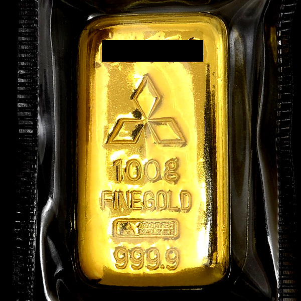 本物保証/三菱マテリアル純金200g 箱K24地金インゴットゴールド(金