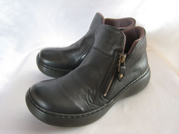 ヒナ デイグリーン 牛革 ダブルジッパー カジュアルシューズ(LL)