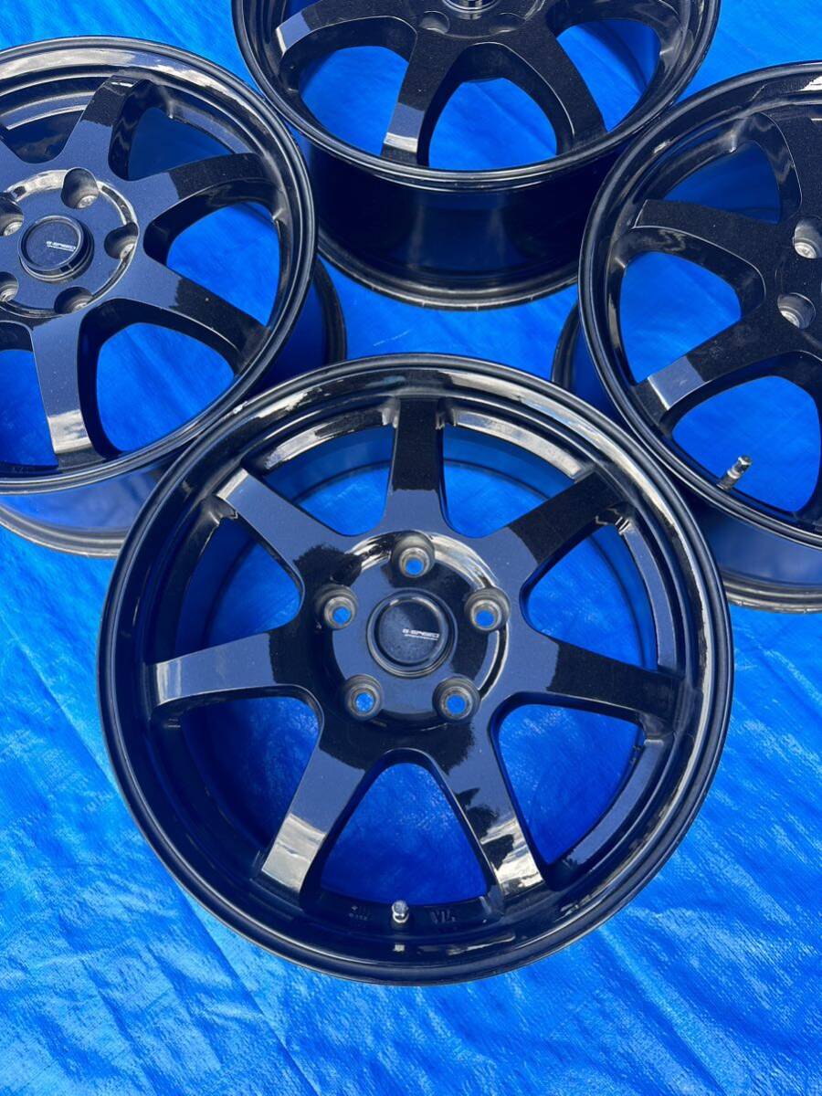 G-SPEED ホイール 16インチ 16X6J +53 PCD 114.3 G-SPEED 16インチ 6.5J 5穴PCD114.3 オフセット53 中古アルミホイール4