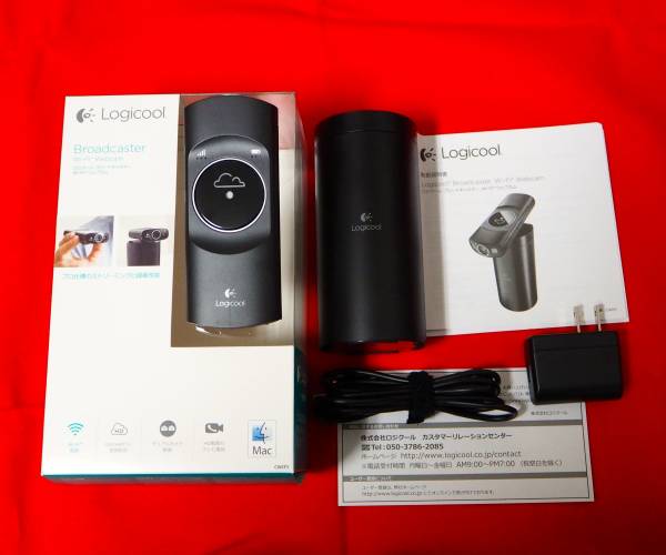 wifiウェブカム　ブロードキャスター　美品　ロジクール　
