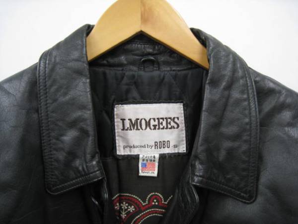 LMOGEES ROBO レザージャケット ブラック 黒 S 牛革 コート(Sサイズ 