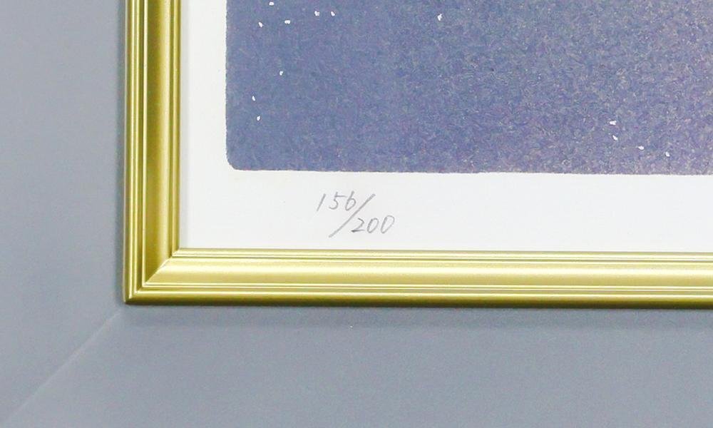 真作】【WISH】中島千波「神代櫻」シルクスクリーン 約25号 大作 直筆