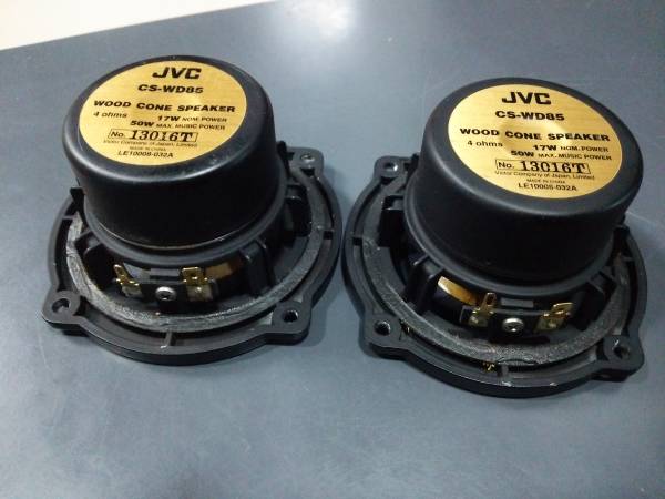JVC CS-WD85 ウッドコーンスピーカー 2個セット JVC CS-WD85 ウッドコーン 動作品のペア 【公式通販】