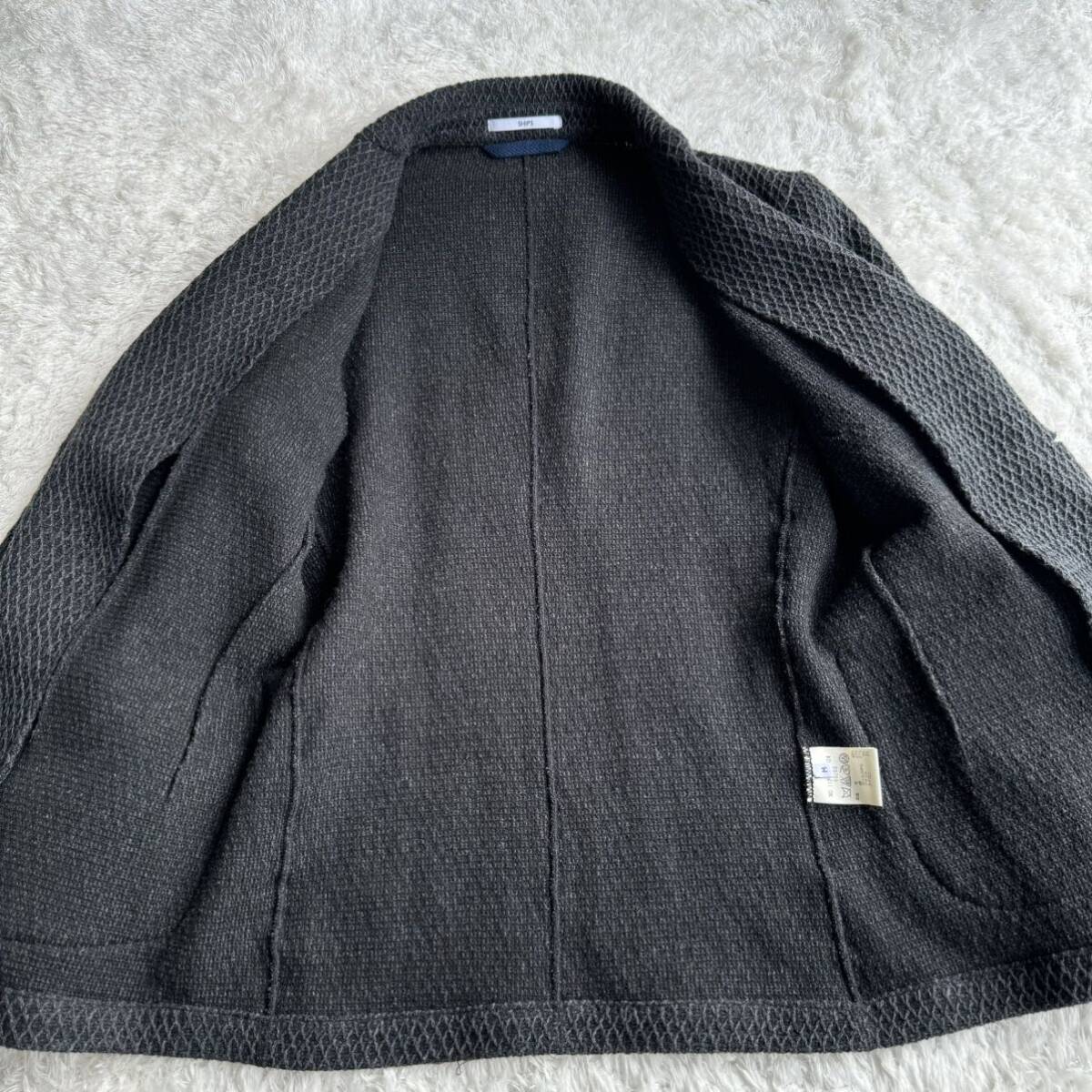 美品】 シップス コットン 2B ジャケット ジャガード織 ストレッチ 